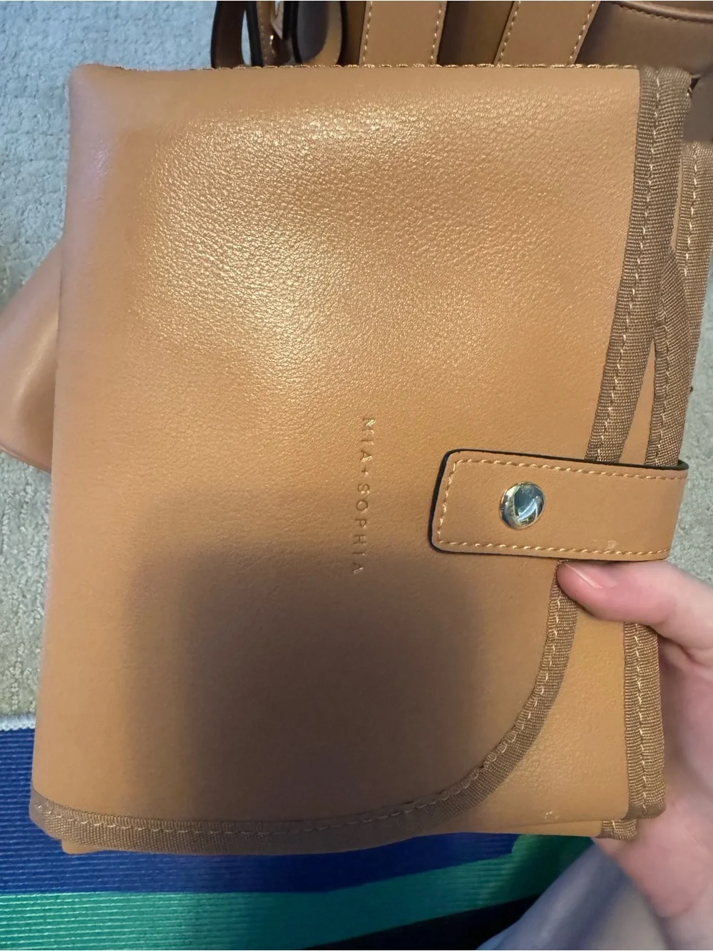 Mia + Sophia The Sophia Diaper Bag in brown